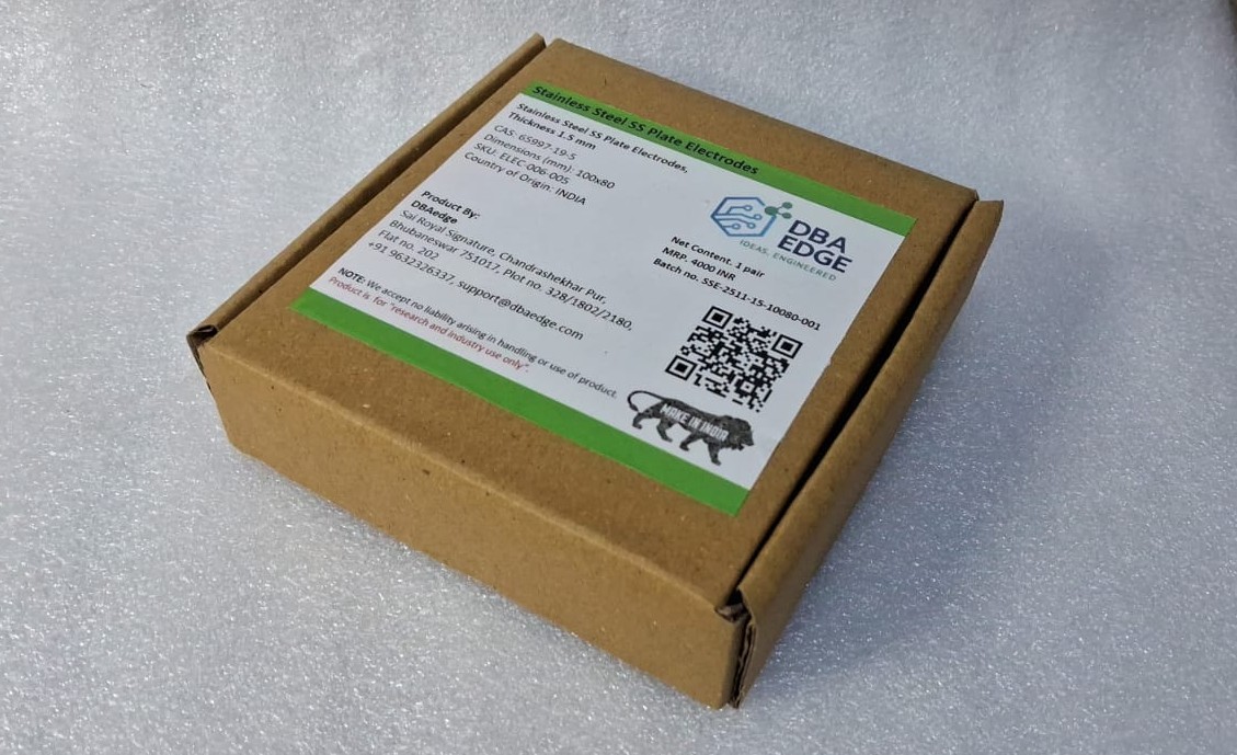 SS 316 Plate Electrode, Thickness 1.5 mm