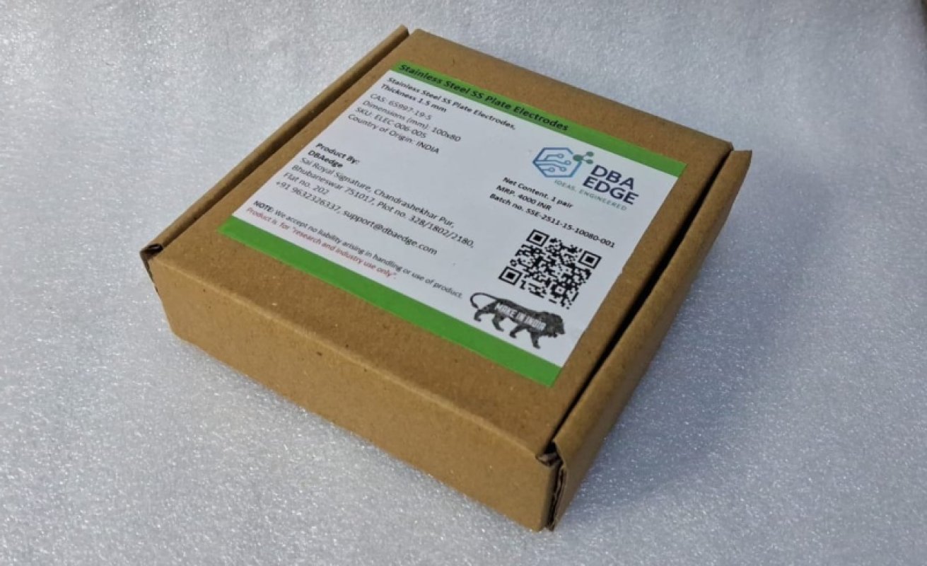 SS 316 Plate Electrode, Thickness 1.5 mm